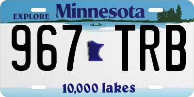 MN license plate 967TRB