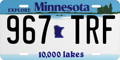 MN license plate 967TRF