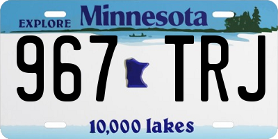 MN license plate 967TRJ