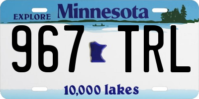 MN license plate 967TRL