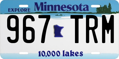 MN license plate 967TRM