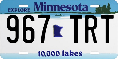 MN license plate 967TRT