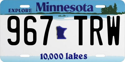 MN license plate 967TRW