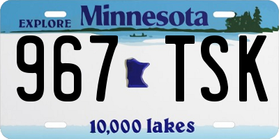 MN license plate 967TSK
