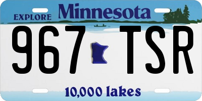 MN license plate 967TSR