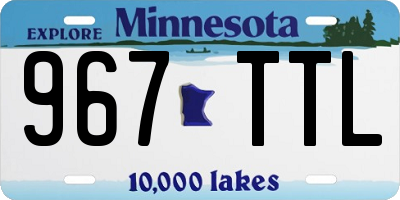 MN license plate 967TTL
