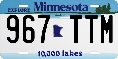 MN license plate 967TTM
