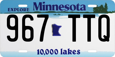 MN license plate 967TTQ