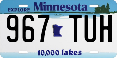 MN license plate 967TUH