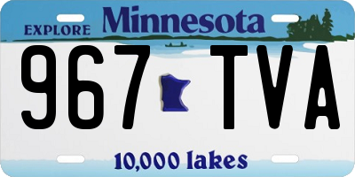 MN license plate 967TVA