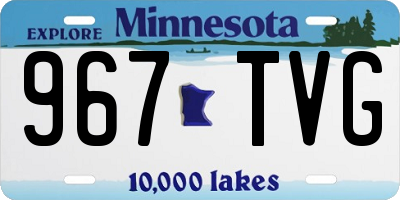 MN license plate 967TVG