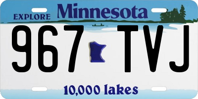 MN license plate 967TVJ