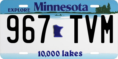 MN license plate 967TVM