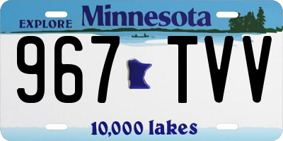 MN license plate 967TVV