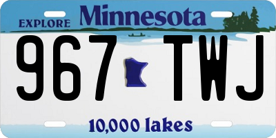 MN license plate 967TWJ