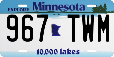 MN license plate 967TWM