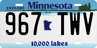 MN license plate 967TWV