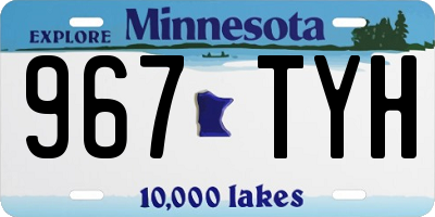 MN license plate 967TYH