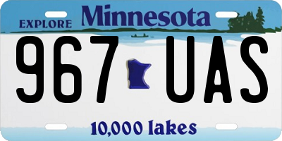 MN license plate 967UAS