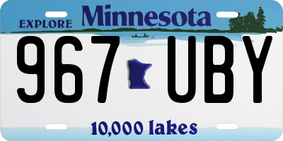 MN license plate 967UBY