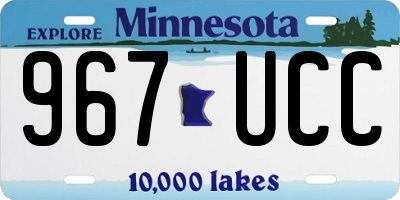 MN license plate 967UCC