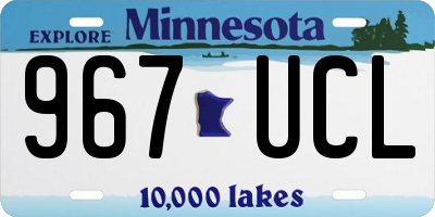 MN license plate 967UCL