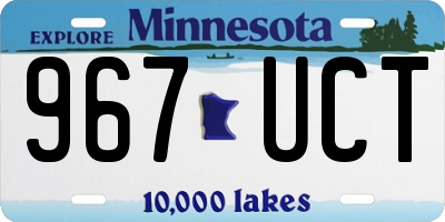 MN license plate 967UCT