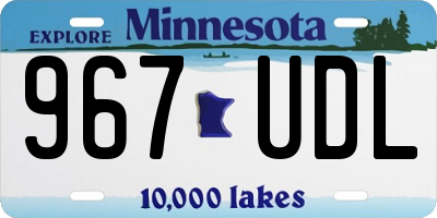 MN license plate 967UDL