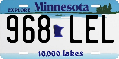 MN license plate 968LEL