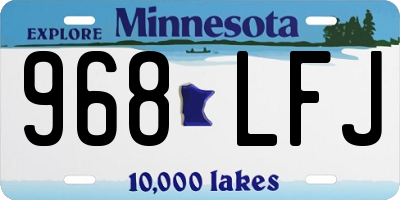 MN license plate 968LFJ