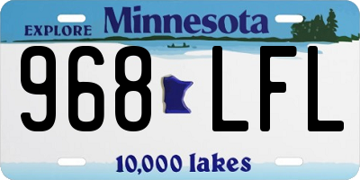 MN license plate 968LFL