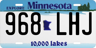 MN license plate 968LHJ
