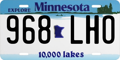MN license plate 968LHO