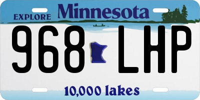 MN license plate 968LHP