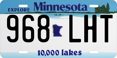 MN license plate 968LHT