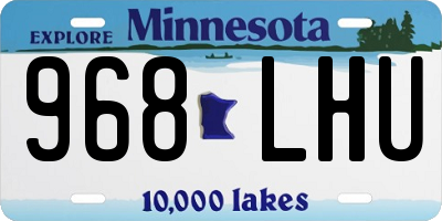 MN license plate 968LHU