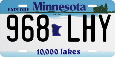 MN license plate 968LHY