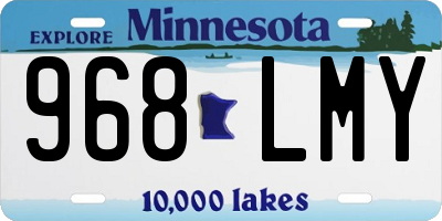 MN license plate 968LMY