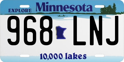 MN license plate 968LNJ