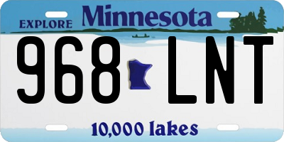 MN license plate 968LNT