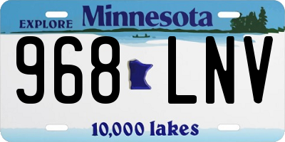 MN license plate 968LNV