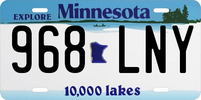 MN license plate 968LNY