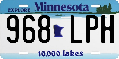 MN license plate 968LPH