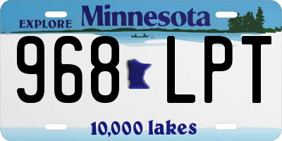 MN license plate 968LPT