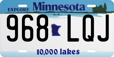 MN license plate 968LQJ