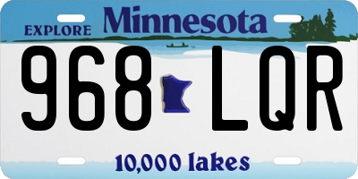 MN license plate 968LQR
