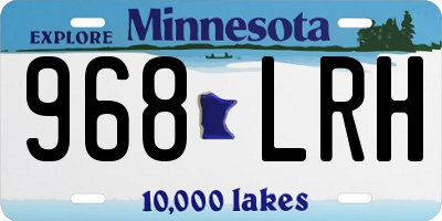 MN license plate 968LRH