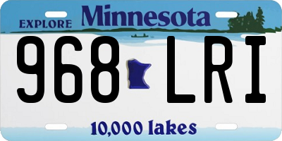 MN license plate 968LRI