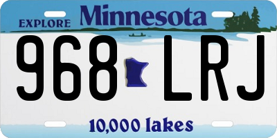 MN license plate 968LRJ