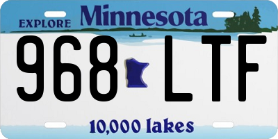 MN license plate 968LTF